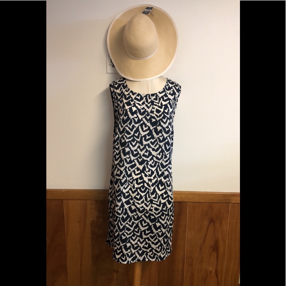 DKNY C sleeveless pull over dress size large side zipper